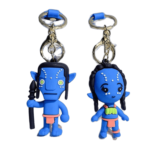 Avatar The Way of Water Keychain Jake Sully Neytiri Na’vi Doll Pendant Keyrings Accessories for Backpack Key Holder - VivianFongDesigns LLC