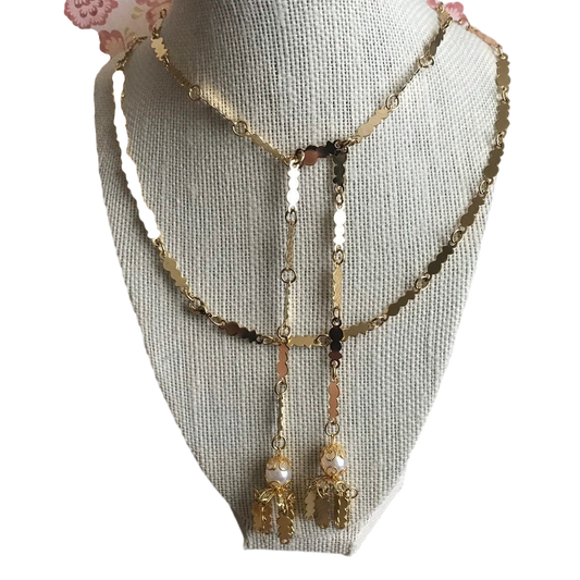 Cadena Abierta Panamanian Pollera Panama Panamanian Jewelry Necklace Stainless Steel - Vivian Fong Designs