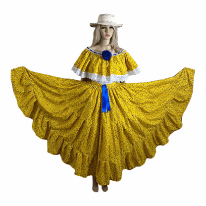 a statue of a woman in a yellow raincoat 