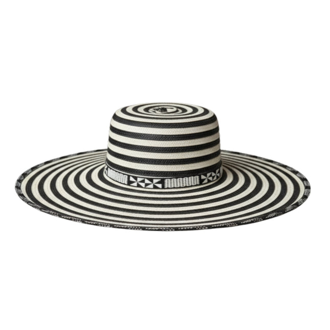 Kids Colombian Sombrero Vueltiao hat - white background