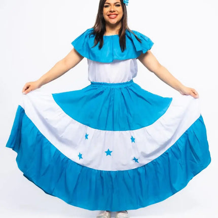 Honduras Traditional Women Fiesta Dress - VivianFongDesignsLLC