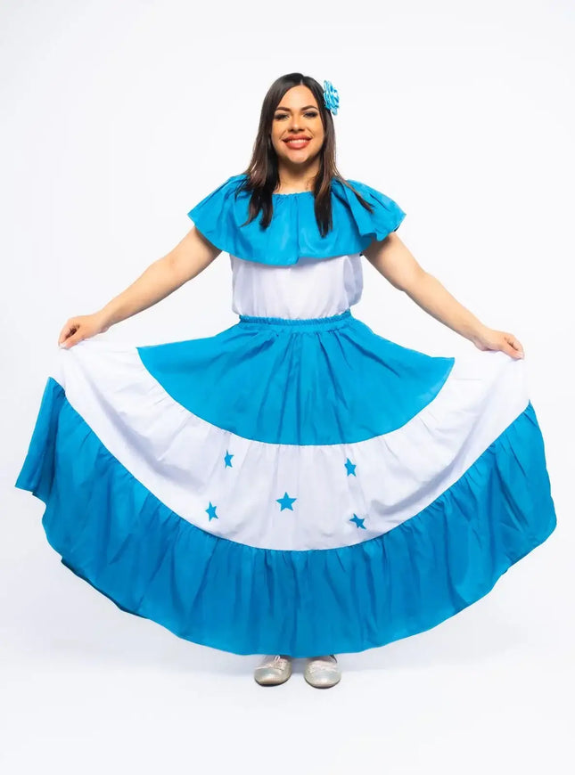 Honduras Traditional Women Fiesta Dress - VivianFongDesignsLLC