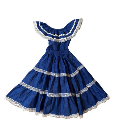 Honduras Traditional Girls Blue Dress