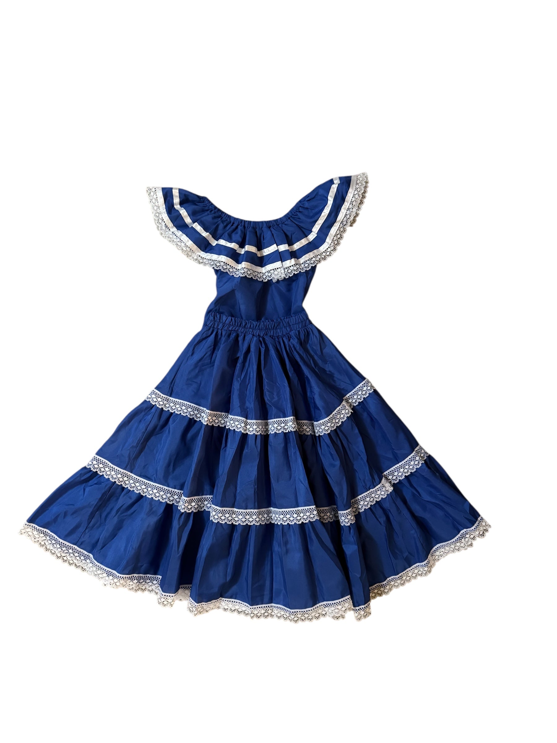blue traditional dress Blue Hanbok Court Dress - Korean Women Dress