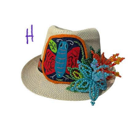 Tembleque and Mola Fedora Panama Hat by Vivian Fong Designs 58cm