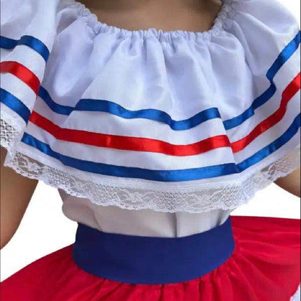 Costa Rican Traditional Girls Fiesta Dress