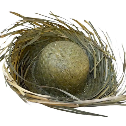 Authentic Puerto Rican Sombrero Pava with Red Scarf Set - VivianFongDesignsLLC