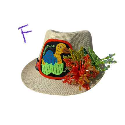 Tembleque and Mola Fedora Panama Hat by Vivian Fong Designs 58cm