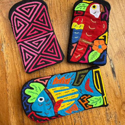 Authentic Handmade Panamanian Mola Glasses Case - VivianFongDesignsLLC