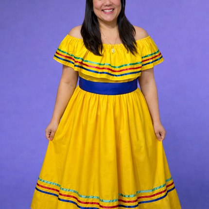 Tenue décontractée traditionnelle du Nicaragua - Jaune