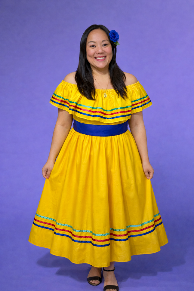 Tenue décontractée traditionnelle du Nicaragua - Jaune