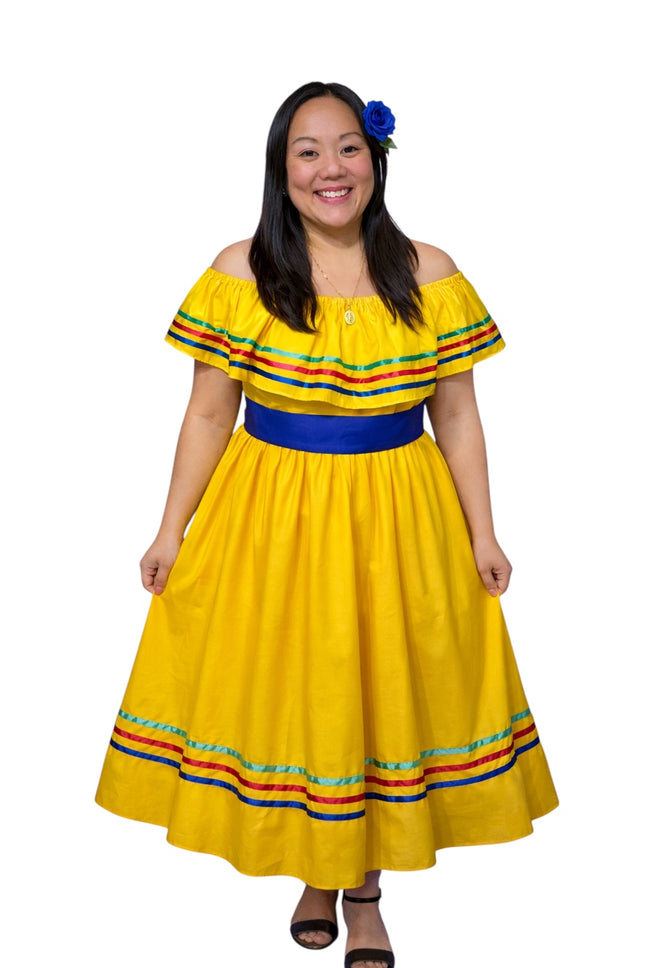 Tenue décontractée traditionnelle du Nicaragua - Jaune