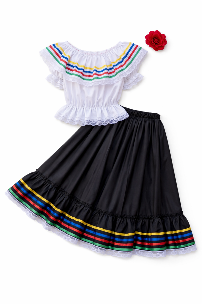 Colombian Traditional Campesina Dress for Girls