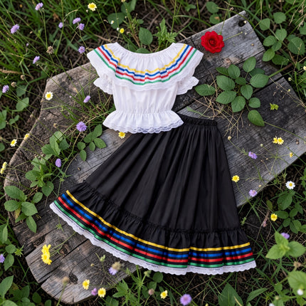 Colombian Traditional Campesina Dress for Girls