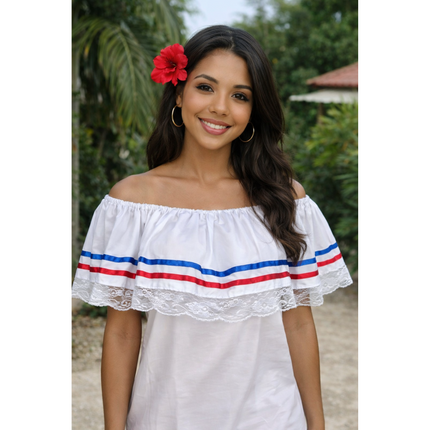Blusa tradicional puertorriqueña y dominicana