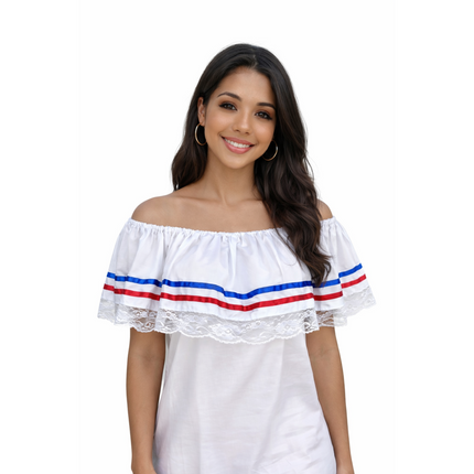 Blusa tradicional puertorriqueña y dominicana