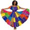 Panamanian Pollera Congo Multicolor Dress VivianFongDesignsLLC