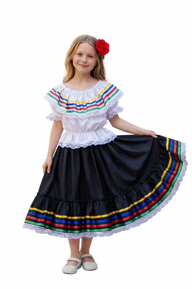 Colombian Traditional Campesina Dress for Girls