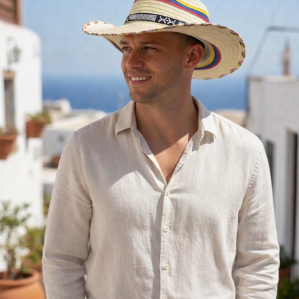 Colombian Vueltiao Hat for Adults - Polyester