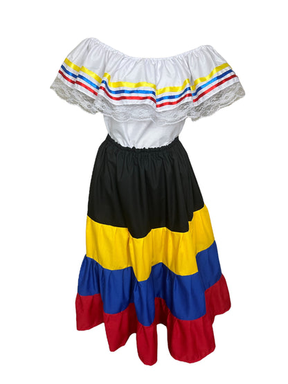 Colombia Traditional Dress Black - Casual
