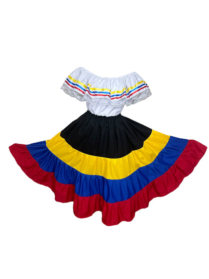 Colombia Traditional Dress Black - Casual