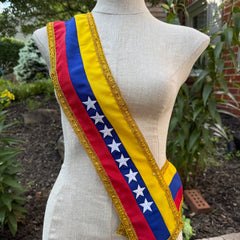 Venezuela Hat and Sash Set Unisex - VivianFongDesignsLLC