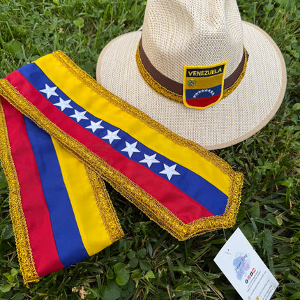 Venezuela Hat and Sash Set Unisex - VivianFongDesignsLLC