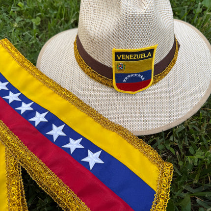Venezuela Hat and Sash Set Unisex - VivianFongDesignsLLC