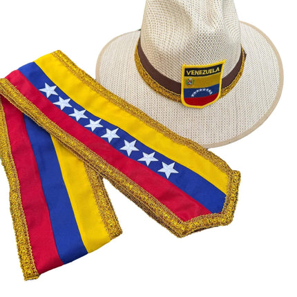 Venezuela Hat and Sash Set Unisex - VivianFongDesignsLLC