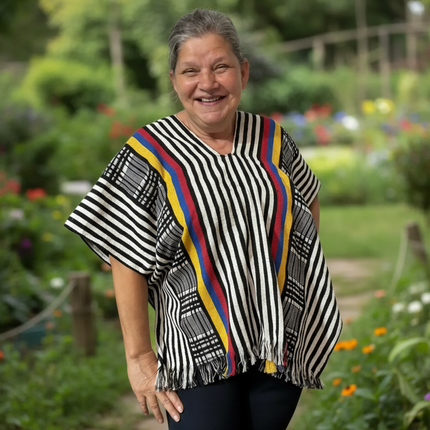 Colombian Costeño Poncho - Authentic Handmade Unisex Cape