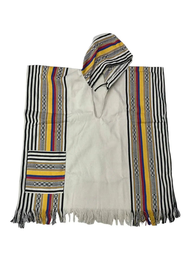 Colombian Capote Poncho – Authentic Handmade Cape with Hoodie - VivianFongDesignsLLC