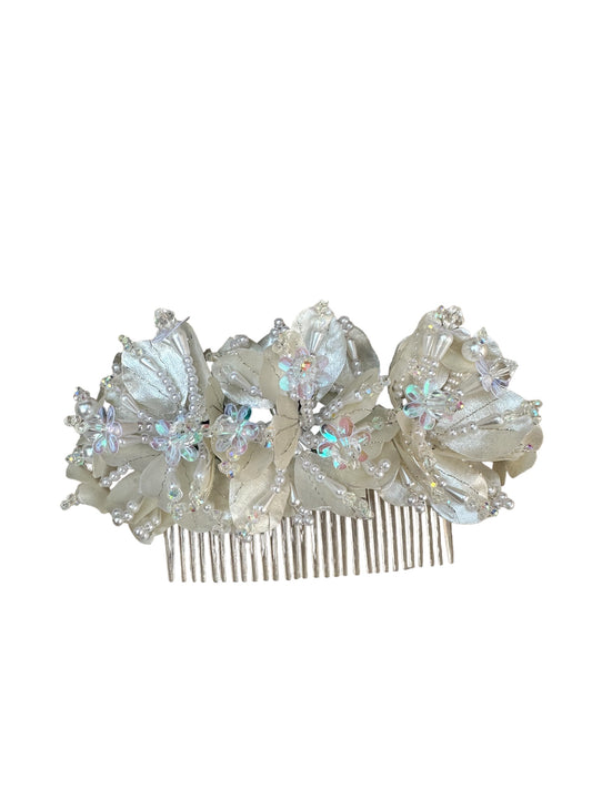 Tembleques Escama de Pescado Pearl Crystal Flower Pollera Flowers