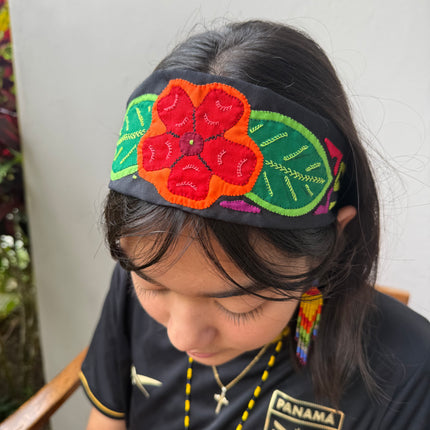 Mola Handmade Authentic Panamanian Elastic Back Headbands - VivianFongDesignsLLC