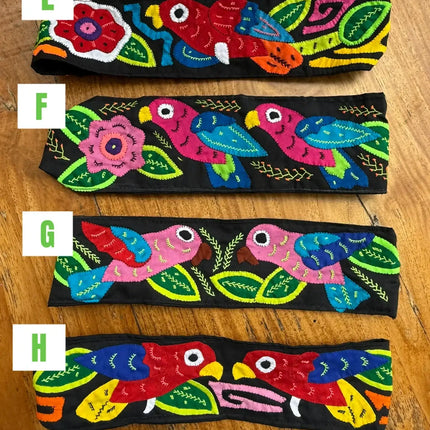 Mola Handmade Authentic Panamanian Elastic Back Headbands - VivianFongDesignsLLC