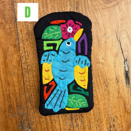 Authentic Handmade Panamanian Mola Glasses Case - VivianFongDesignsLLC