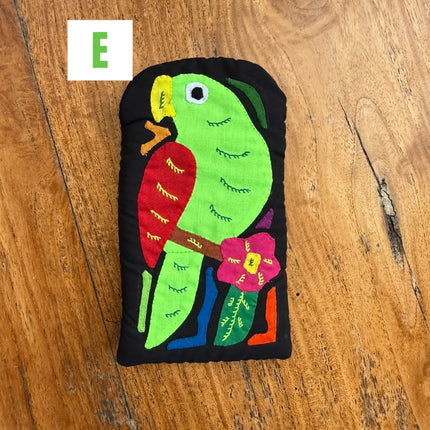 Authentic Handmade Panamanian Mola Glasses Case - VivianFongDesignsLLC