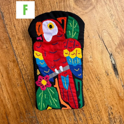 Authentic Handmade Panamanian Mola Glasses Case - VivianFongDesignsLLC