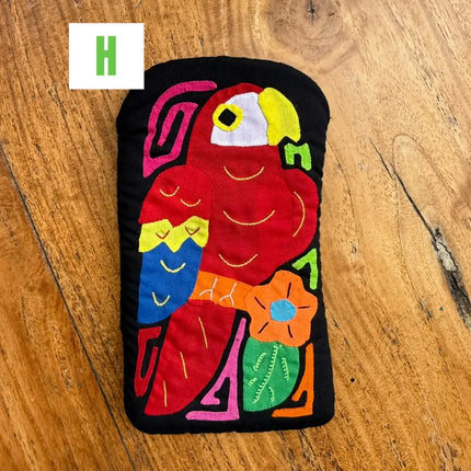 Authentic Handmade Panamanian Mola Glasses Case - VivianFongDesignsLLC