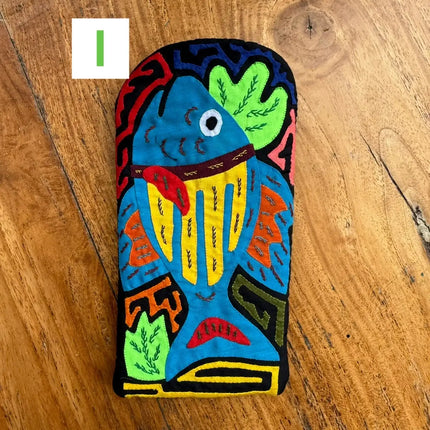 Authentic Handmade Panamanian Mola Glasses Case - VivianFongDesignsLLC