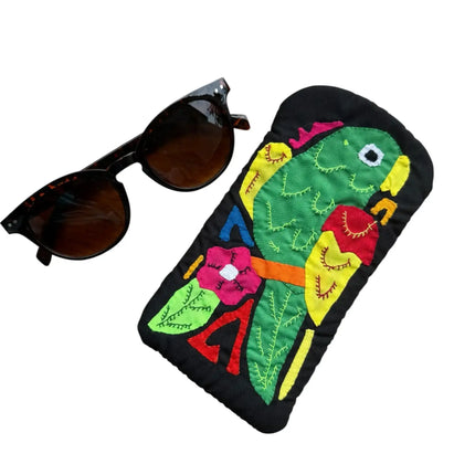 Authentic Handmade Panamanian Mola Glasses Case - VivianFongDesignsLLC