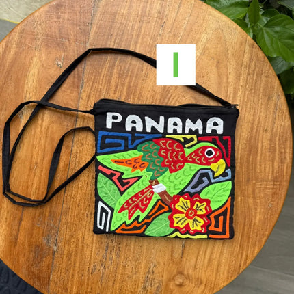 Handwoven Panamanian Guna Purse with Authentic Mola Designs - 8”x 8” - VivianFongDesignsLLC