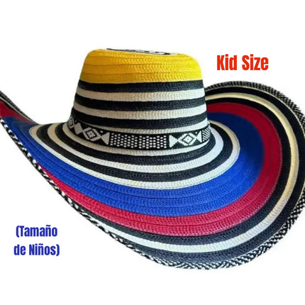 Kids Colombian Sombrero Vueltiao Hat - VivianFongDesignsLLC