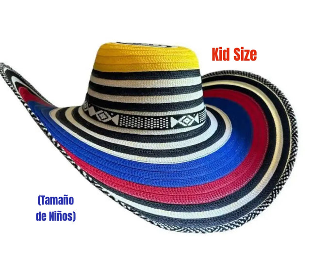 Kids Colombian Sombrero Vueltiao Hat - VivianFongDesignsLLC