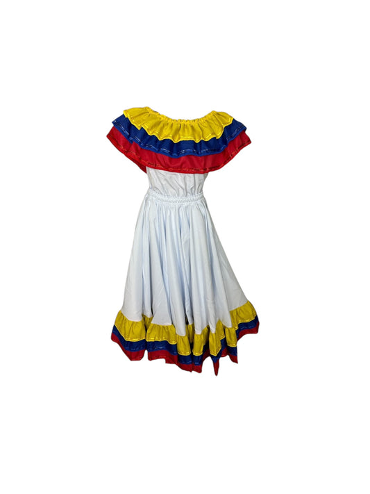 Robe traditionnelle colombienne large Cumbia - Ruban fantaisie large