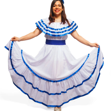 Nicaragua Traditional Women Fiesta Dress - VivianFongDesignsLLC