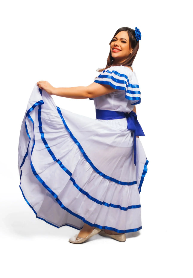 Nicaragua Traditional Women Fiesta Dress - VivianFongDesignsLLC