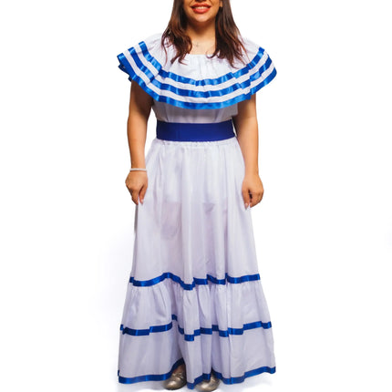 Nicaragua Traditional Women Fiesta Dress - VivianFongDesignsLLC