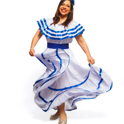Nicaragua Traditional Women Fiesta Dress - VivianFongDesignsLLC