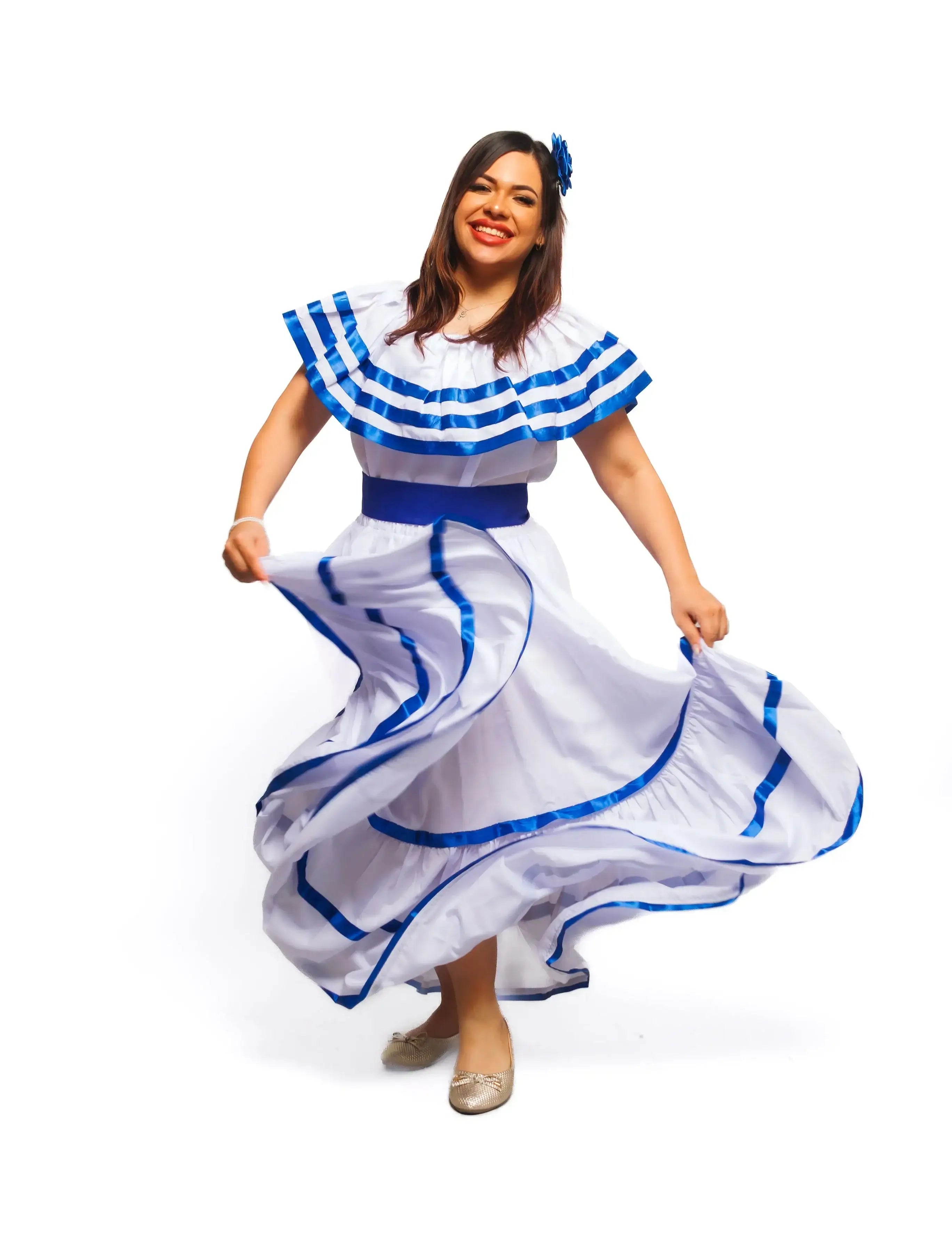 Nicaragua Traditional Women Casual Dress L