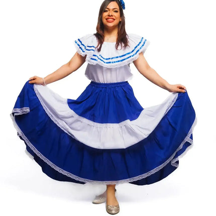 Salvadoran Traditional Women Fiesta Dress - VivianFongDesignsLLC